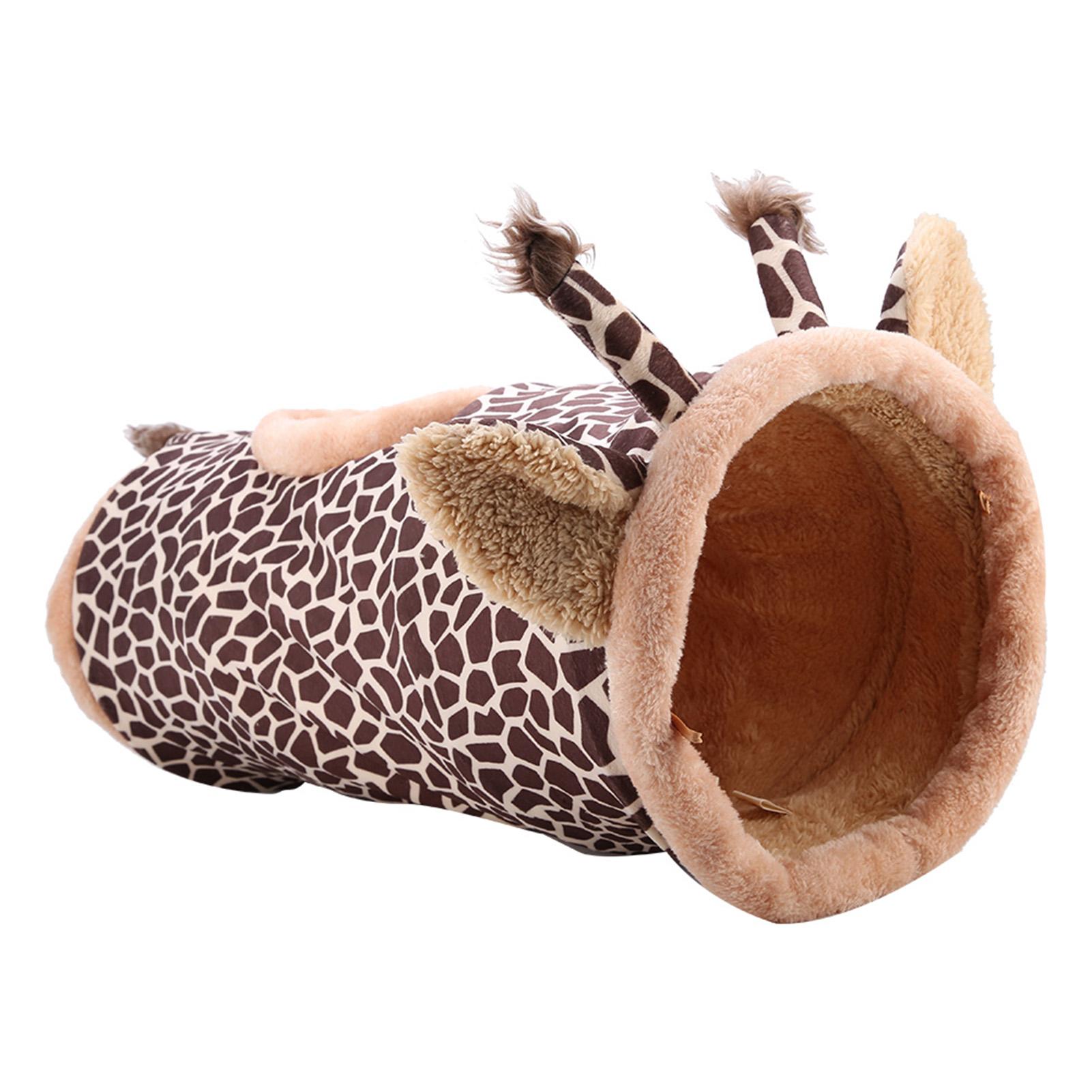 

Safe Portable Folding Collapsible Fabric Tunnel Toy for Pet Cat Dog Rabbit(Giraffe)
