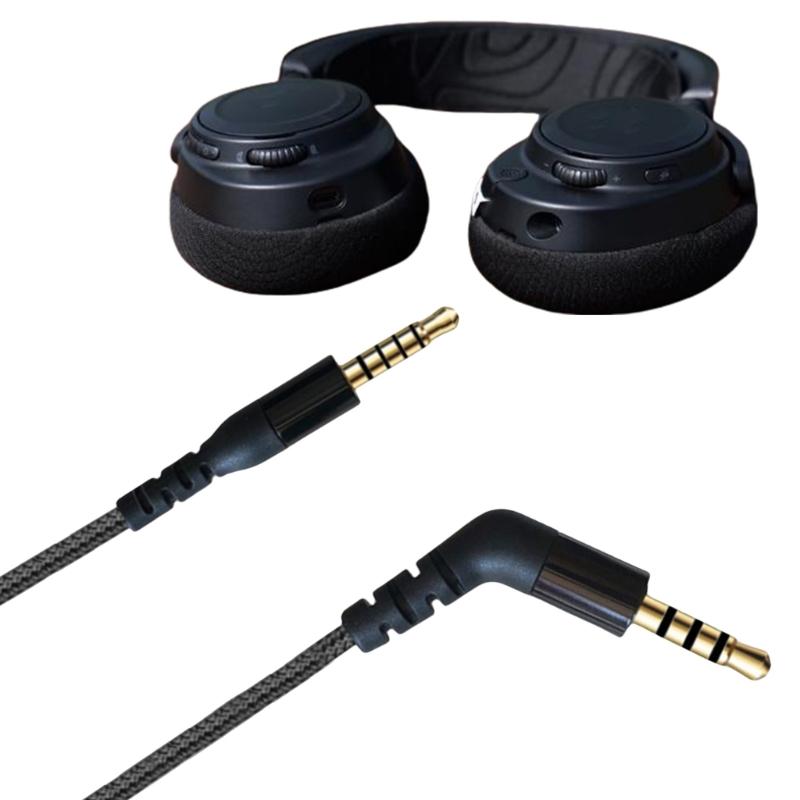 Quality Replacement Audios Cord 3.5mm Nylon Braiding Cable for Arctis Nova7,Arctis NovaPro Headsets 3.5mm Audios Cable