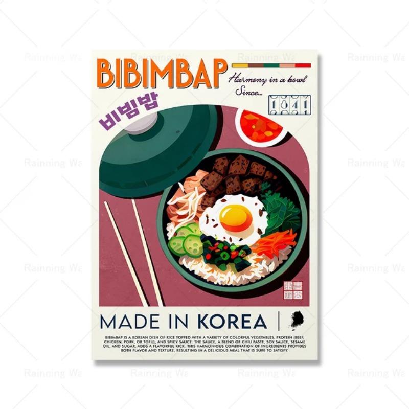 

Скандинавское кулинарное искусство Холст Пад Тай Кимчи Фо Том Ям Кухня Столовая Настенный декор Постеры Принты 21cm×30cm NoFrame