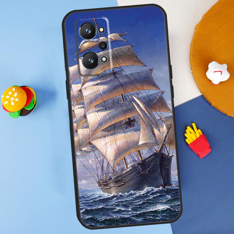 Segel Piratenschiff Boot Für Realme 14 13 12 10 11 Pro Plus GT 6 6T 5 GT7 Pro C55 C51 C21Y C25S C67 C75 C53 C61 Hülle