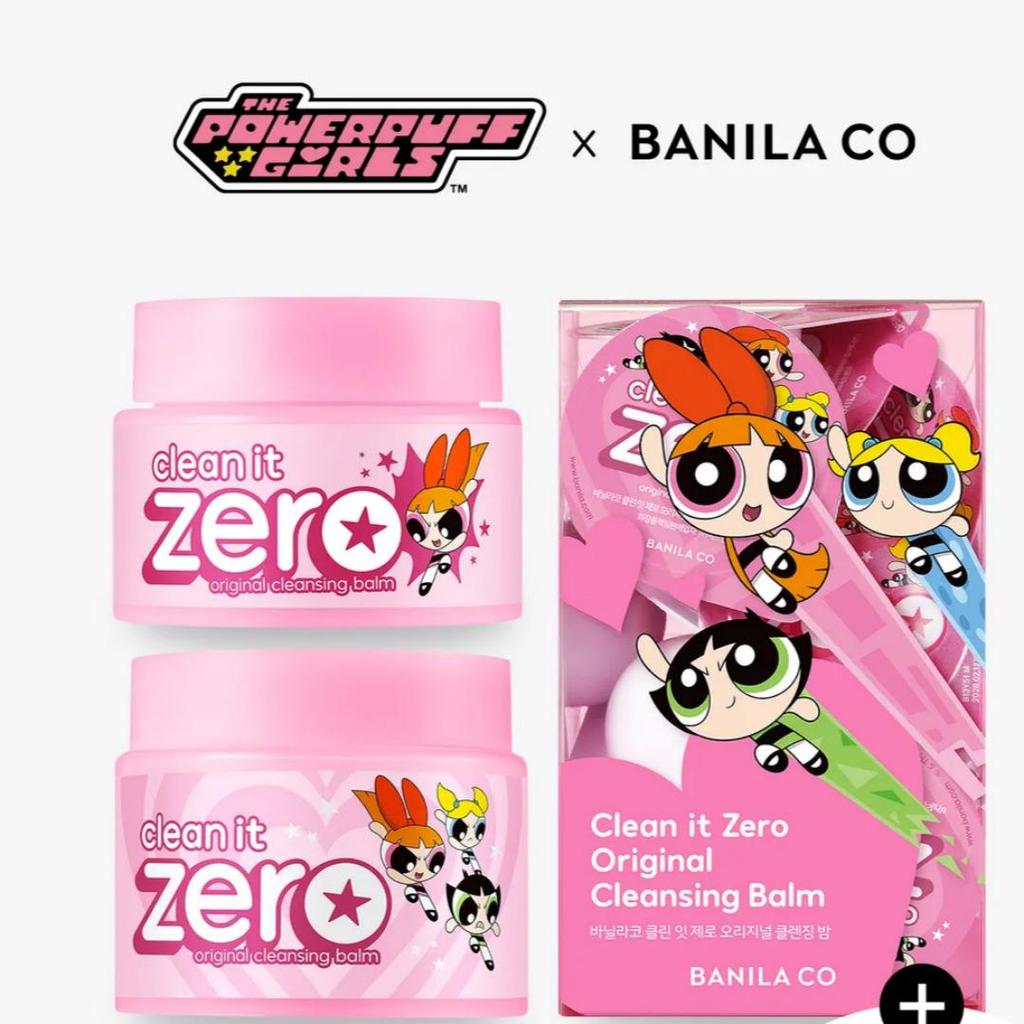 Powerpuff Girls x Banila Co Zestaw Oczyszczający Clean It Zero Original (180ml + 100ml + Zestaw podróżny 3ml x 16)