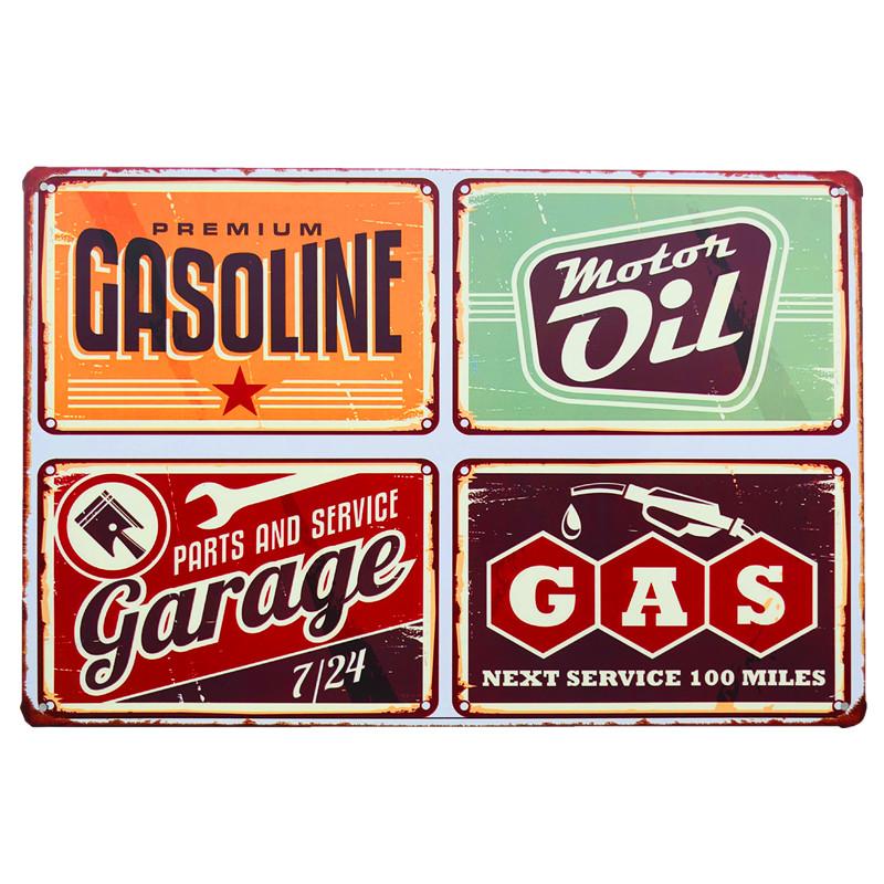Vintage Metal Tin Sign D Plaque Garage Gas Station Living Room Mentos Home Motorcycle Wall Decor