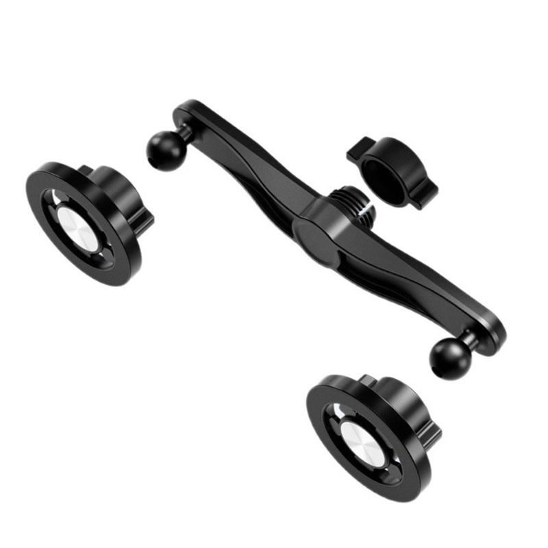 Adjustable Clamp Including Twin 17mm Ball Executives Accommodates Magnetic Holders and Wireless Charging Stands Ideal for Travel