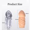 Newest Male Glans Penis Sleeve Extension Delay Ejaculation Reusable Condoms Foreskin Rings Sex Toys for Men Adults