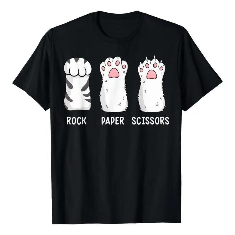 Camiseta Con Forma Divertida De Rock Paper Scissors Para Pro S
