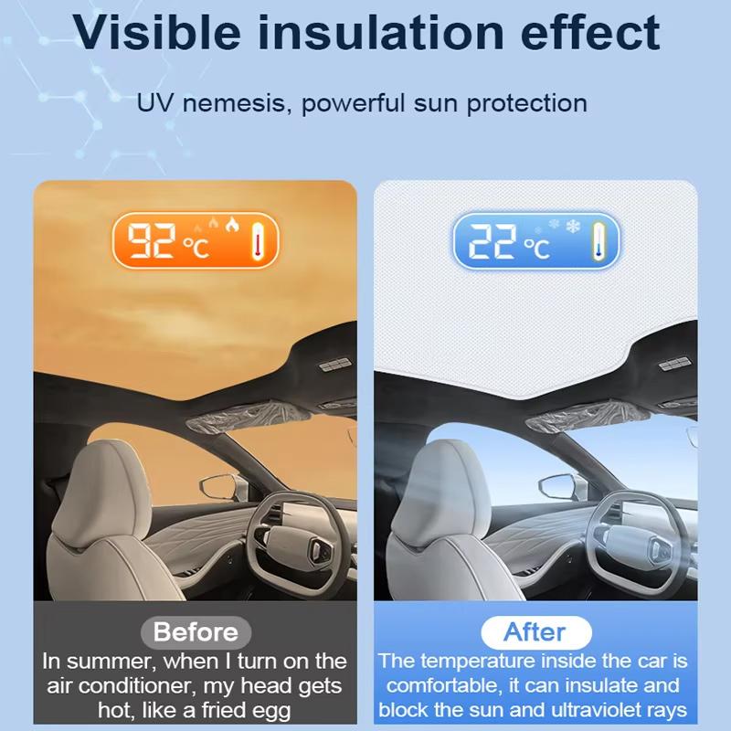 For Citroen C5 Aircross C84 2018-2024 Car Skylight Sunshade Sunroof Electrostatic Adsorption Visors Sun Protection Accessories