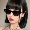 New UV400 Cat Eye Sunglasses Women Fashion Small Frame Irregular Personalized Sunscreen Eyewear Oculos De Sol