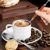 Stainless Steel Coffee Art Pen with Wood Handle Latte Pull Flower Needle