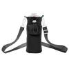 Water Bottle Bag with Adjustable Strap and Storage Pocket Water Cup Sleeve Drinkware Holder for Hiking and Camping