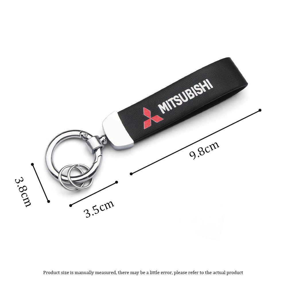 Metal Car Printed Keychain Badge Logo For Mitsubishi Grandis Outlander Xl Pajero Xpander Space Star Lancer EX Galant Delica L200