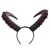 Cosplay Headband Halloween Demon Horns Headband Headpiece Devil Ox Horn Hairband   Photo Props