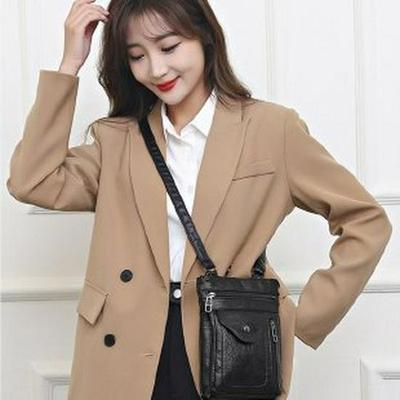 Women's Stylish Retro Crossbody Bag - Soft Leather, European & American Style, Small Shoulder Phone Bag