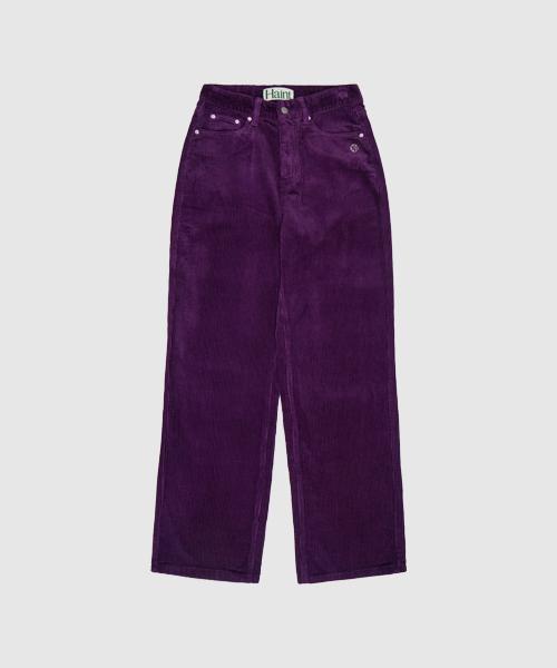 HAINT Hazel Straight-Cut Corduroy Pants 6Col_Purple