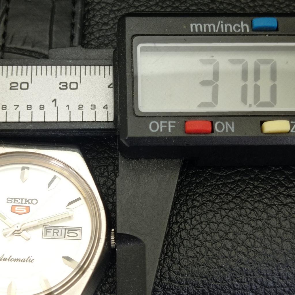 VINTAGE SEIKO 5 AUTOMATIC 6309A JAPAN MENS SILVER COLOR DIAL WATCH A500839-5 R154-a500839