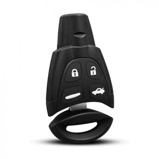 1x Remote Key Fob Case Cover Shell Black 2758287 12758288 For Saab 9-3 2003-2012