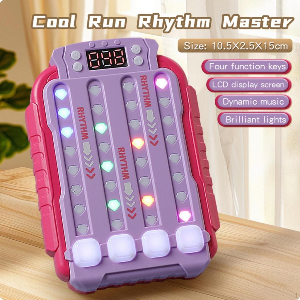 Lightup Rhythm Toy PressbuttonPress Screen Game Interactive Blue