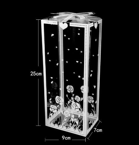 Clear Plastic Printed Packaging Box with Transparent Design for Storage and Display
