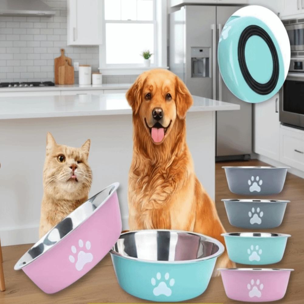 Large Capacity Dog Bowl Anti-slip Pet Feeder New Cat Bowl Suitable for Puppies