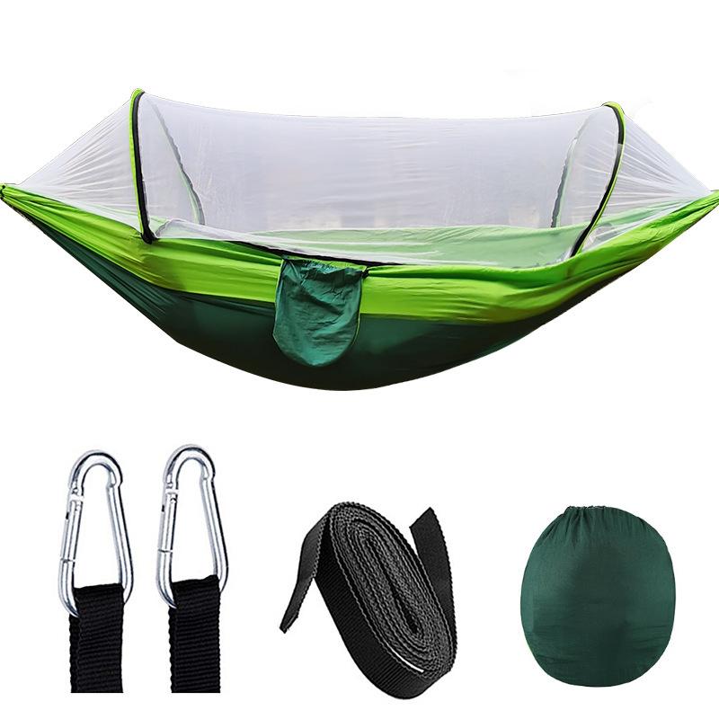 1Pc Anti-Side Flip Mosquito Proof Camping Hammock Mosquito Net with Insect Net Portable Outdoor Hammock Lightweight Travel Bed