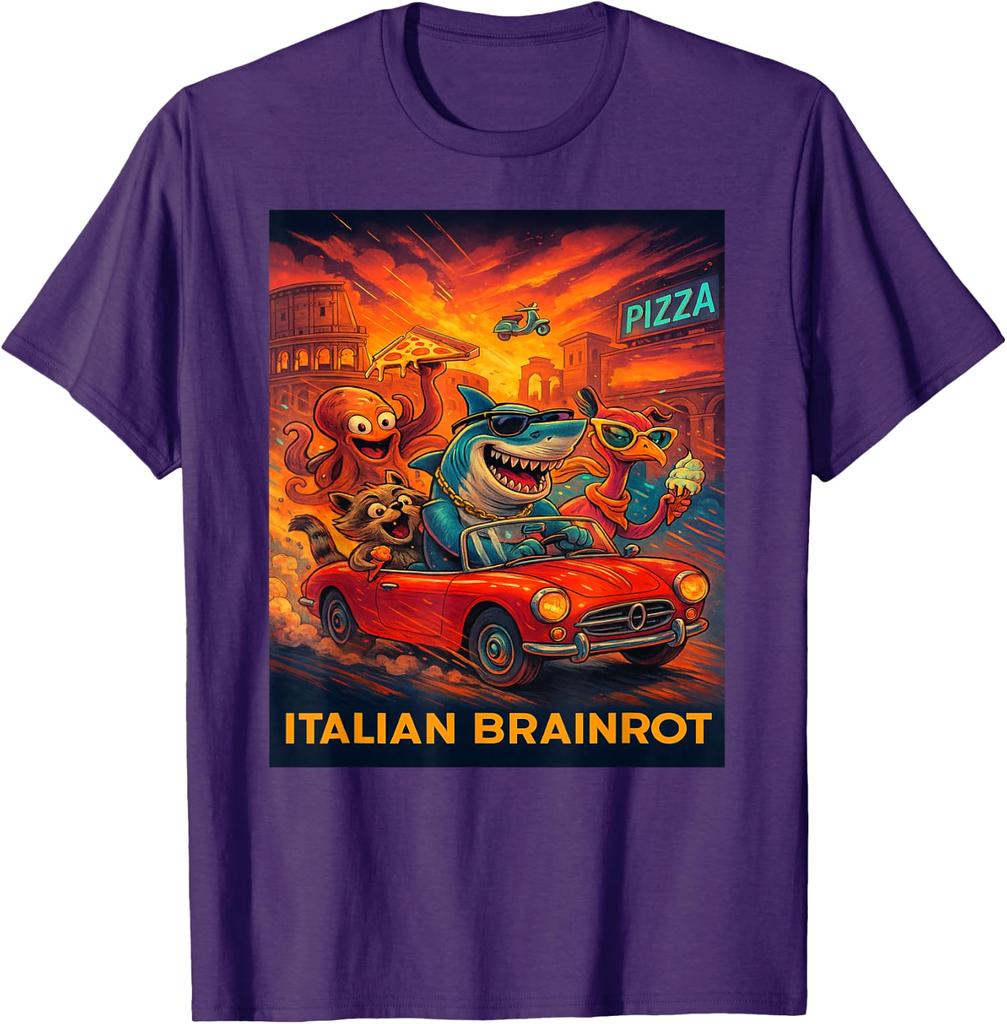 Italian Brainrot Trendy Viral Internet Meme Unisex T-Shirt 4