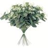 5/10/20Pcs Eucalyptus Leaves Artificial Plant Bouquet For Home Room Decor Garden Wedding Decoration DIY Wreath Garland Accessory