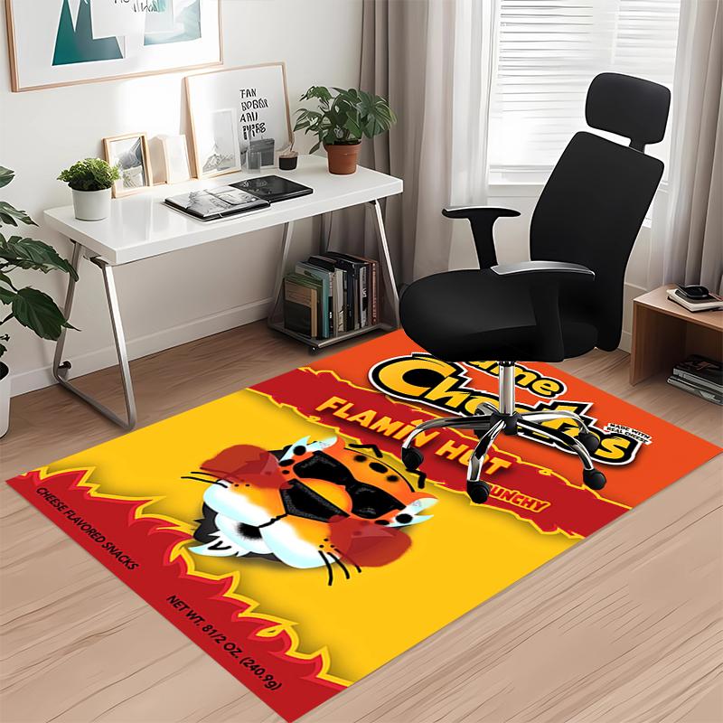 Custom Name Cheetos Printed Carpet, for Office Chair Living Room Bedroom Kitchen Room Decor Gifts.