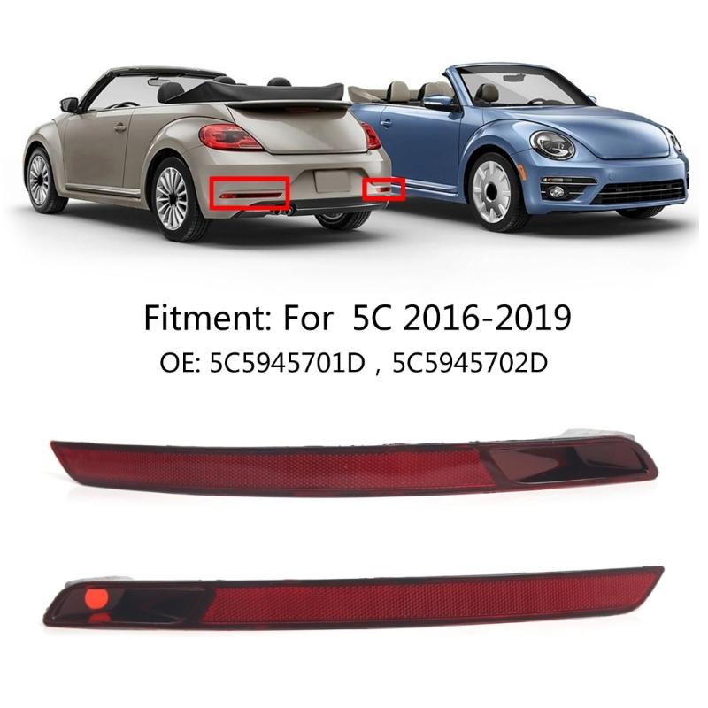 Lente Refletora de Luz do Para-choque Traseiro Lâmpada de Freio Lâmpada de Parada Refletor sem Lâmpada Para 5C 2016-2019 5C5945701D