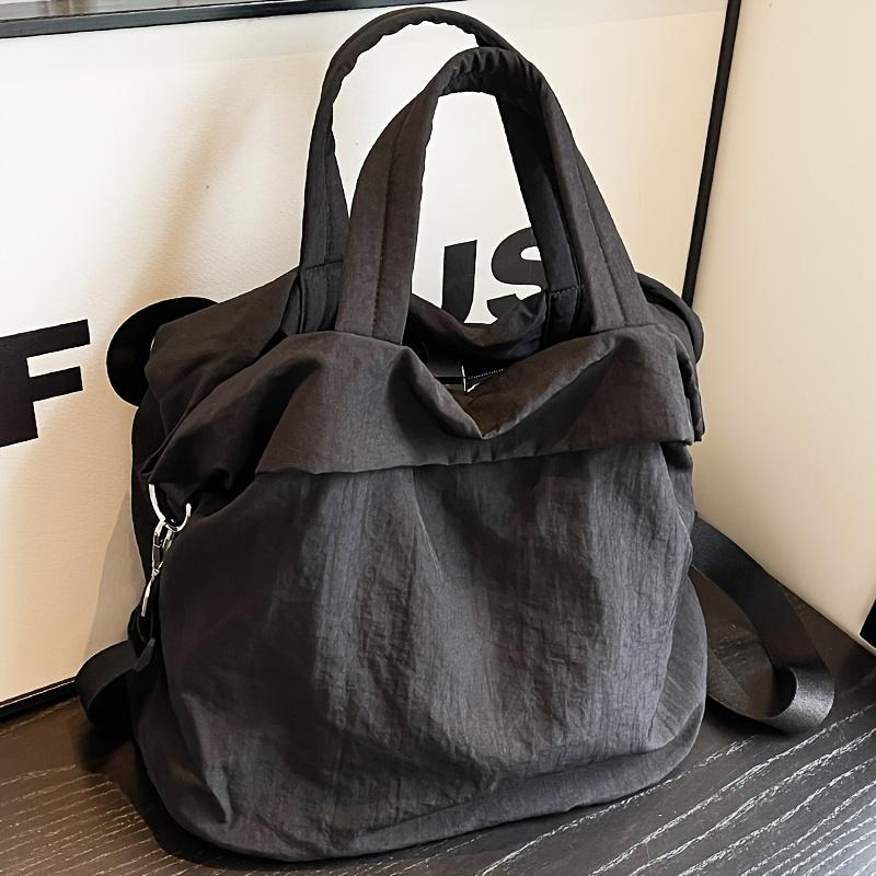 Women'S Stylish Casual Large-Capacity Nylon Shoulder Bag, Lightweight Crossbody Bag fShopping And Travel Handbag.