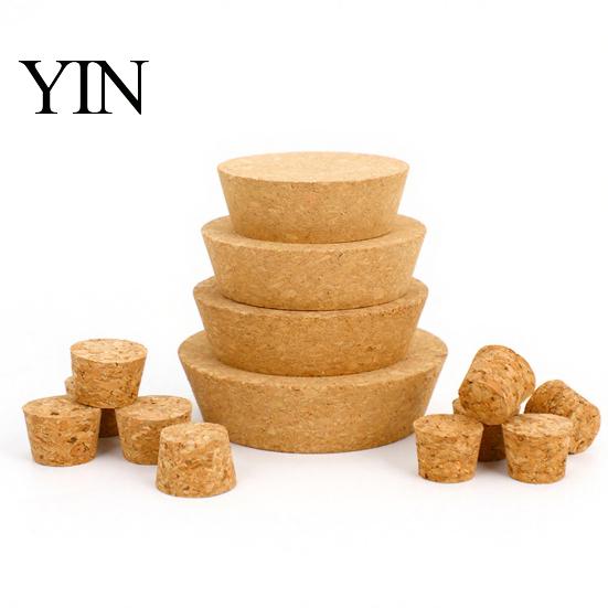 Reusable Cork Tapered Soft Wood Wine Cork, Leakproof Beer Bottle Stopper, Natural Wooden Lid for Glass Bottles Mason Jar, Kitchen Supplies Jar