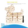 Electric Wooden Dragon Boat Assembly Set Children Science Education Toys