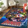 1pc Marvel Avengers Super Heroes Area Rug, Non Slip Floor Mat, Cartoon Character Design, Soft Velvet, Room Decor, Washable