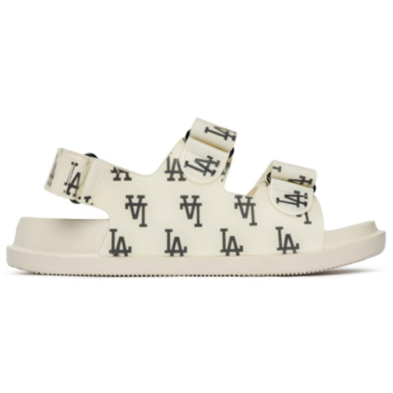 MLB Sandal Beach Sandals Unisex Ecru/Black Sneakers 3ASDSD423-07WHS