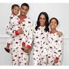 Christmas Tree & Bear Print Parent-Child Plaid Pajama Set