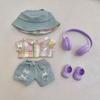 HXLGR Doll Fashion Set for 15-17cm Dolls with Clothing and Accessories Purple