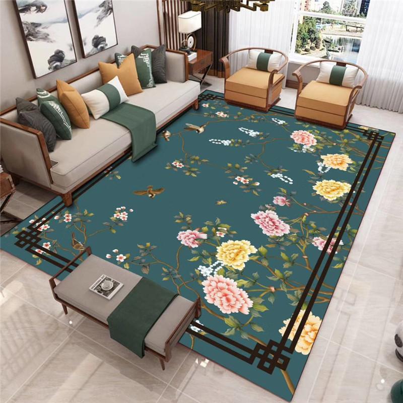 New Chinese Style Carpet Floor Mat Living Room Sofa Floor Mat Household Bedside Carpet