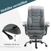 Office Chair Ergonomic Executive Chair 360 degrees Rotatable Computer Chair Height-Adjustable with Headrest and Padded Armrests with Footrest Faux