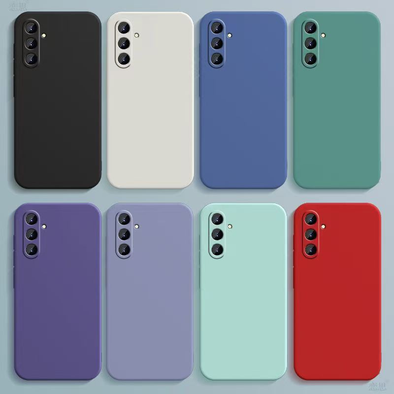 Square Liquid Silicone Case For Samsung Galaxy A14 A24 A34 A54 A16 A06 A26 A36 A56 A05 A05S A15 A25 A35 A55 A04 A04E A04s Cover