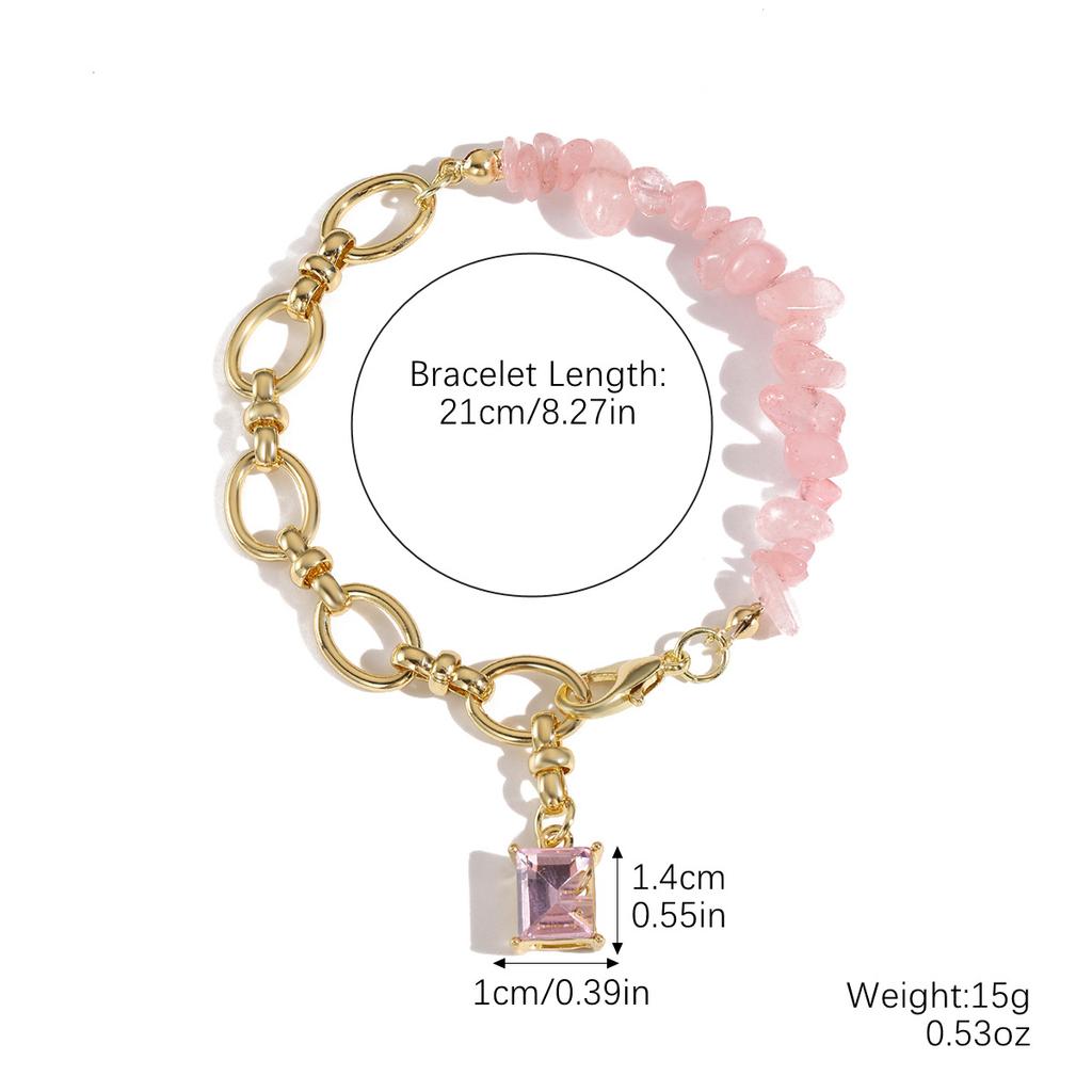 Collier pour Femmes Bijoux Collier Pendentif Formé Féminin Simple Mode Irrégulier Pierre Colorée Bracelet Ensemble Collier Collier Élégant