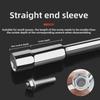 L-Shaped Hexagonal Double-Ended Socket Wrench with Perforated Elbow Design