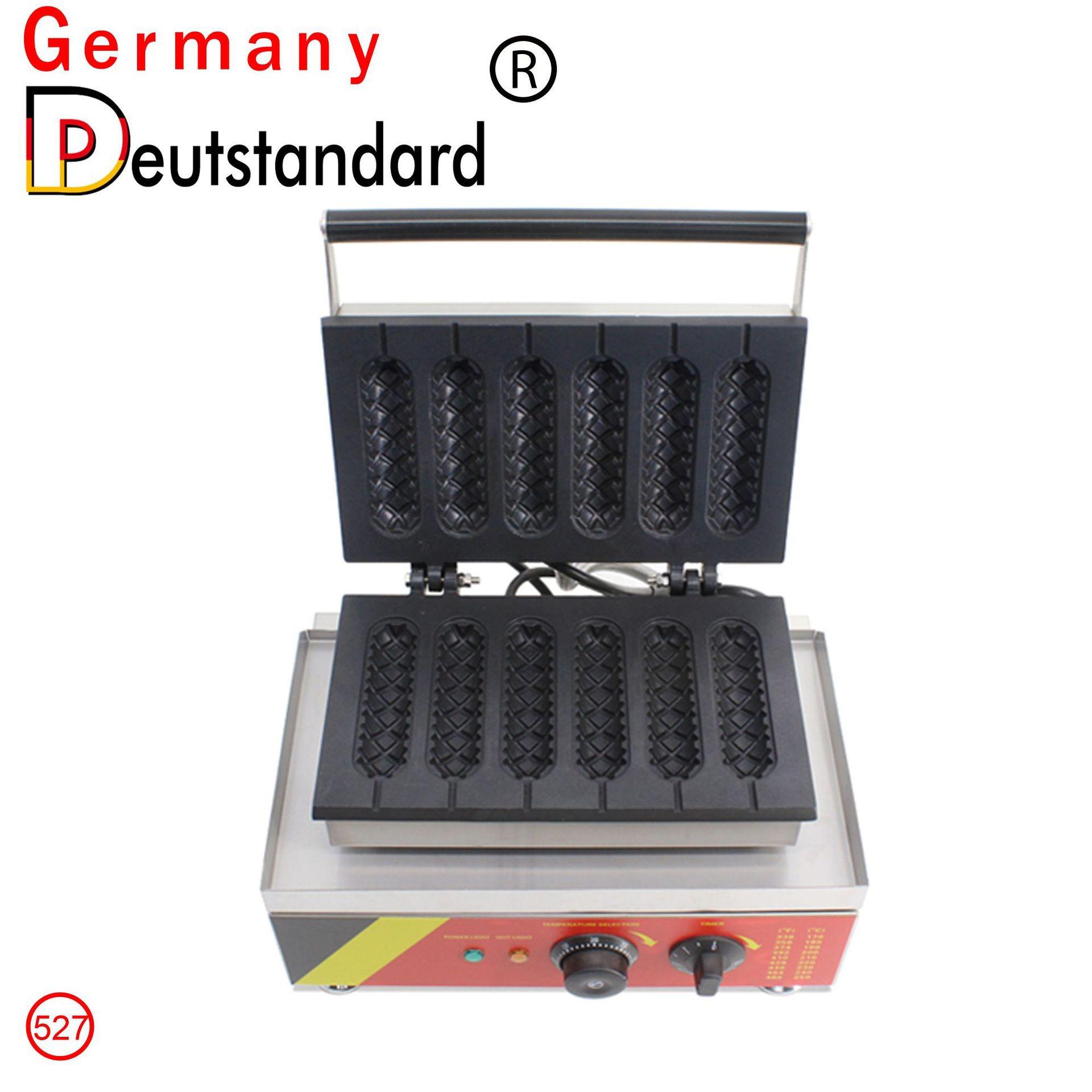 Commercial Electric Hot Dog Waffle Maker - Automatic Tabletop Pancake & Muffin Machine for Street Food