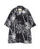 AVIREX ALOHA SHIRT TIGER & PALM TREE Men's M 010 Black 783-5123006