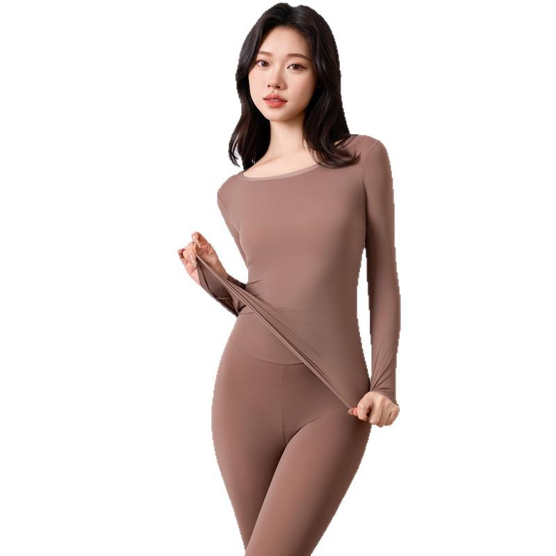 Damen 7A Warme Basisschicht: Wärmeerzeugender, nahtloser, hochelastischer, hautfreundlicher Anzug für Herbst/Winter