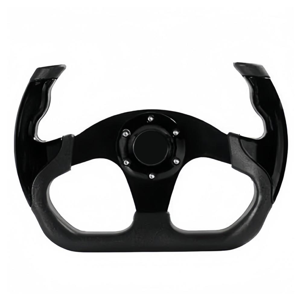 

1 шт. Спортивный гоночный руль 13 дюймов 330 мм Flat Drift D-Type PU Universal PCD=70 мм для быстрой и яростной езды чёрный