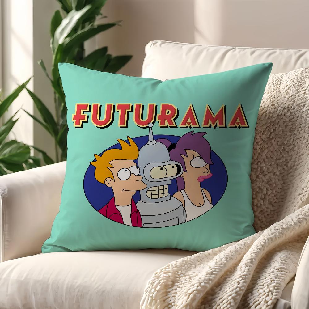 Cartoon FFuturamas Funny Cushion Cover For Pillow Printing Sofa Decoration Home Car Room Coffee Shop Office Nordic Simplicity