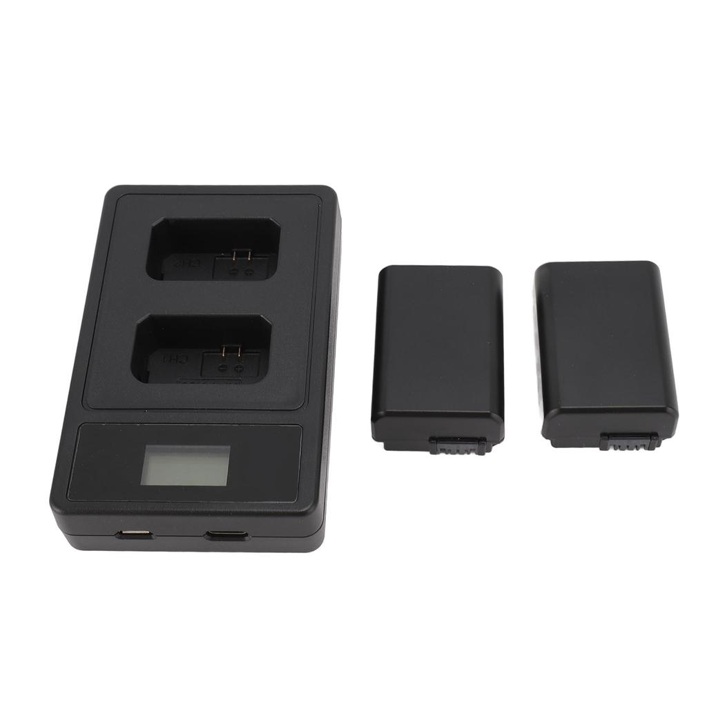 Baterie pentru cameră NP FW50 7,2 V 1850 mAh cu stație de încărcare cu afișaj LED dublu USB pentru ZVE10 ILCE 5000