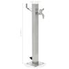 VidaXL Colonne à eau de jardin carrée Acier inoxydable 65 cm 45454