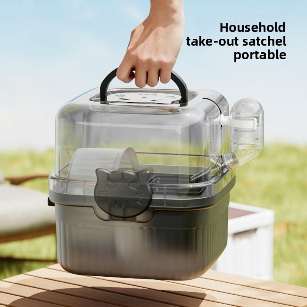 With Handle Hamster Travel Cage Breathable Hamster Habitat New Pet Carrying Box Travel Use