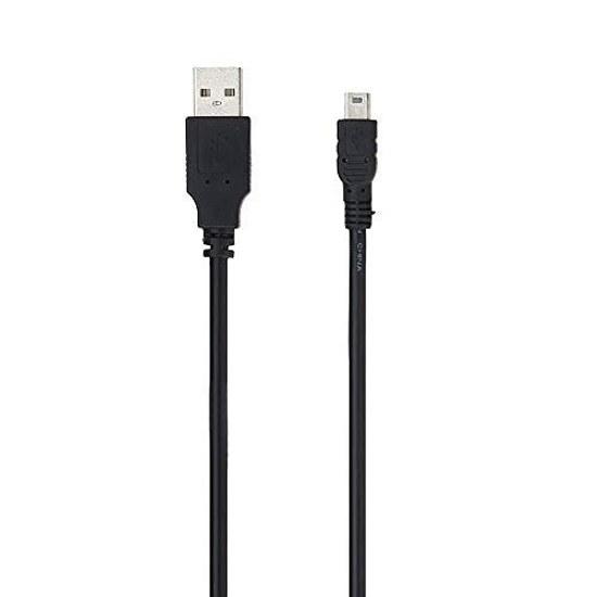 Mini USB Interface Charging Data Transfer Cable Compatible Canon PowerShot Digital Cameras Camcorders (80cm Black)