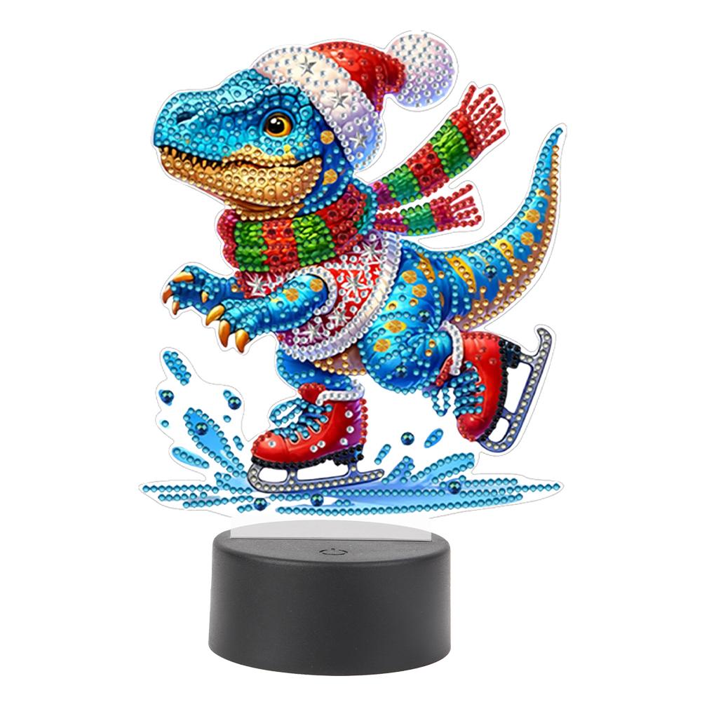 Acrylic Double Sided Vase Diamond Painting Bedside Lamp Multifunctional Diamond Night Lamp Rhinestones LED Light for Home Decor