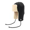 New Era Trapper Knit Hat Flight Cap Knit Trapper 14509782 NER35K5309 Black FREE Plain ONSPOTZ Exclusive Hat Unisex Cool Hair Arrangement Travel Cold